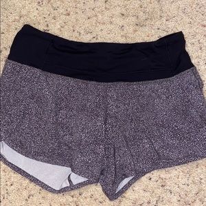 Gray Lululemon Speed up shorts Long